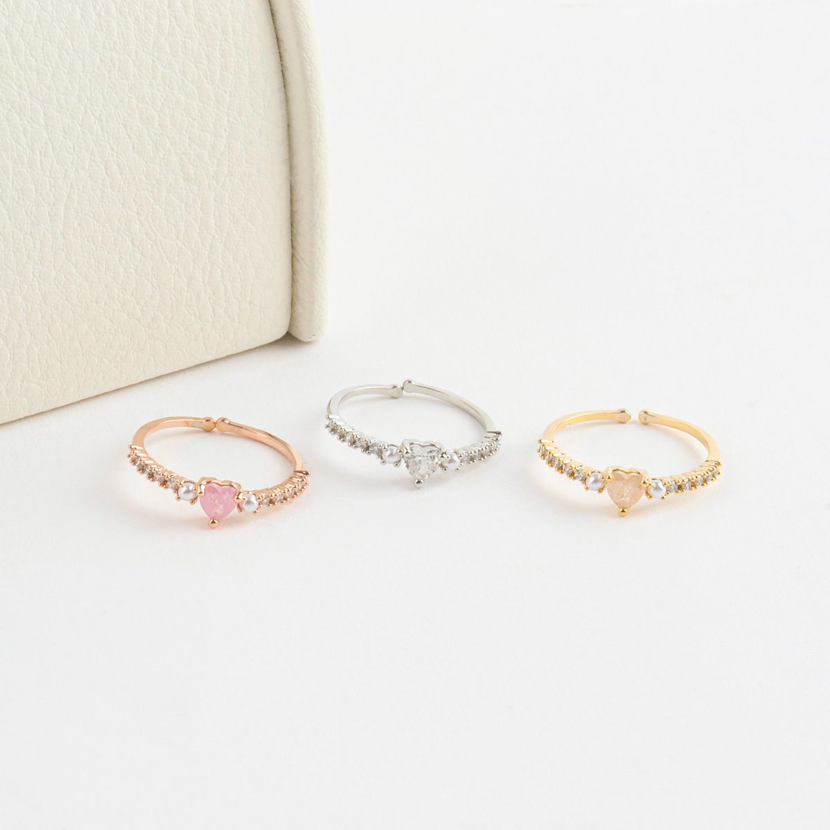Cubic Heart Ring