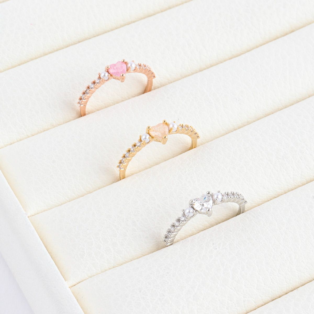 Cubic Heart Ring