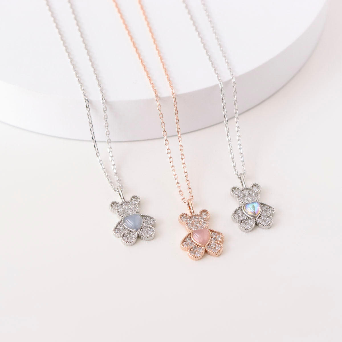 Sparkling Teddy Necklace
