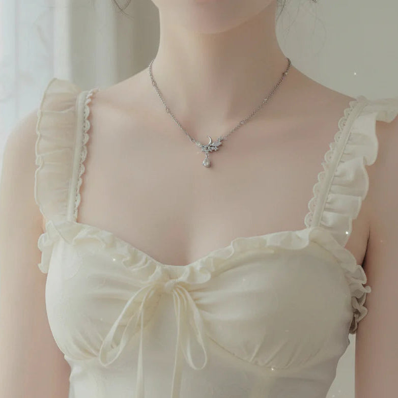 Luna Tear Semi Choker Necklace