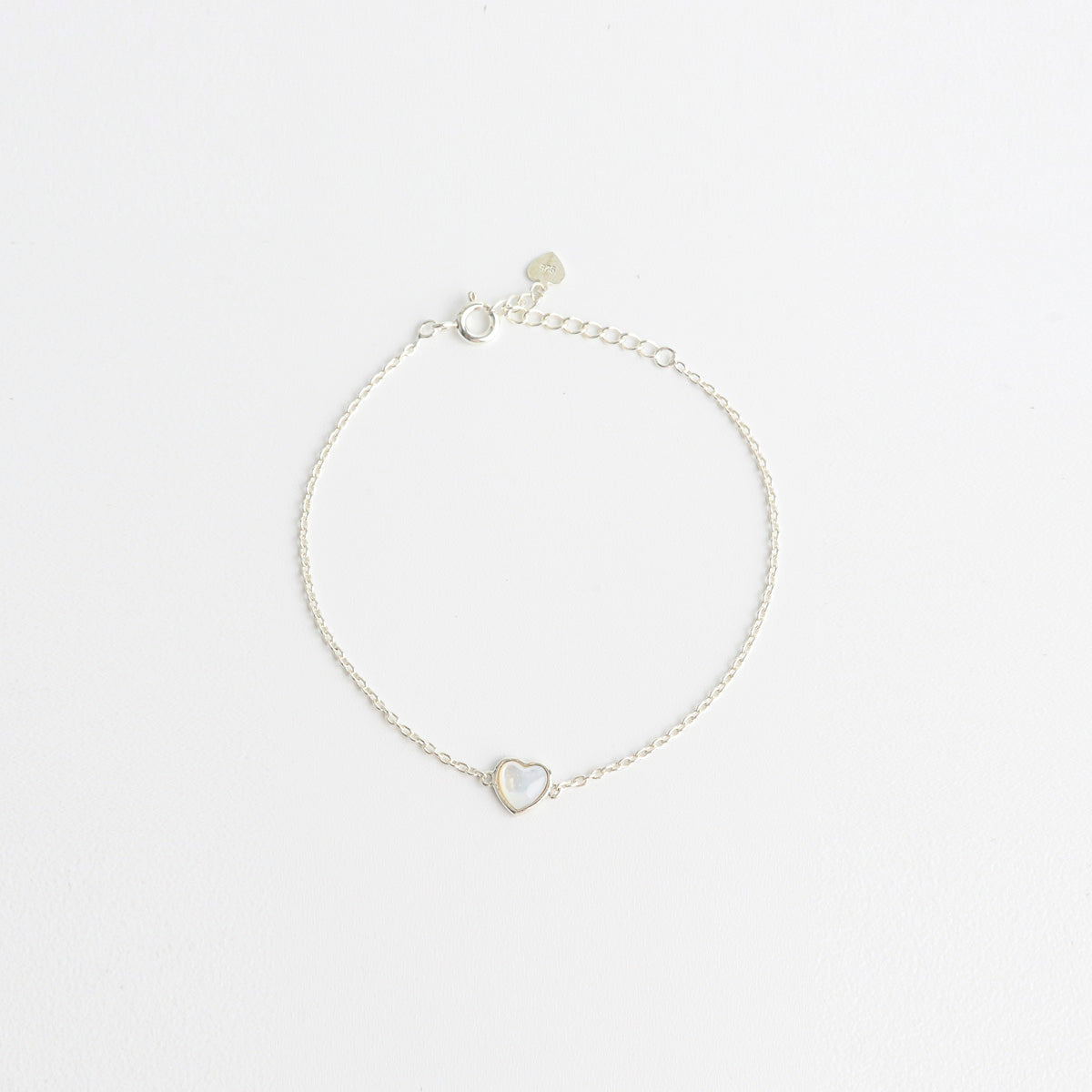Silver 925 Heart Cubic Bracelet