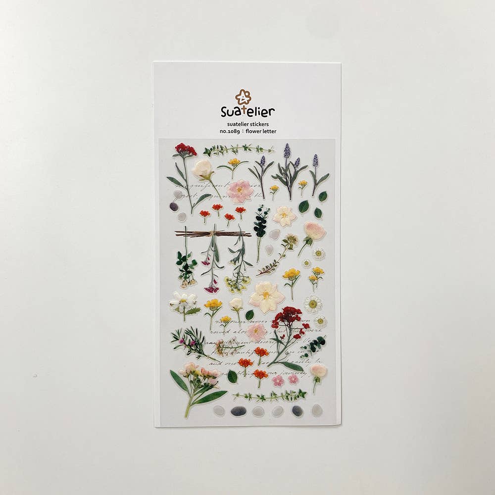 Suatelier stickers - Flower Letter