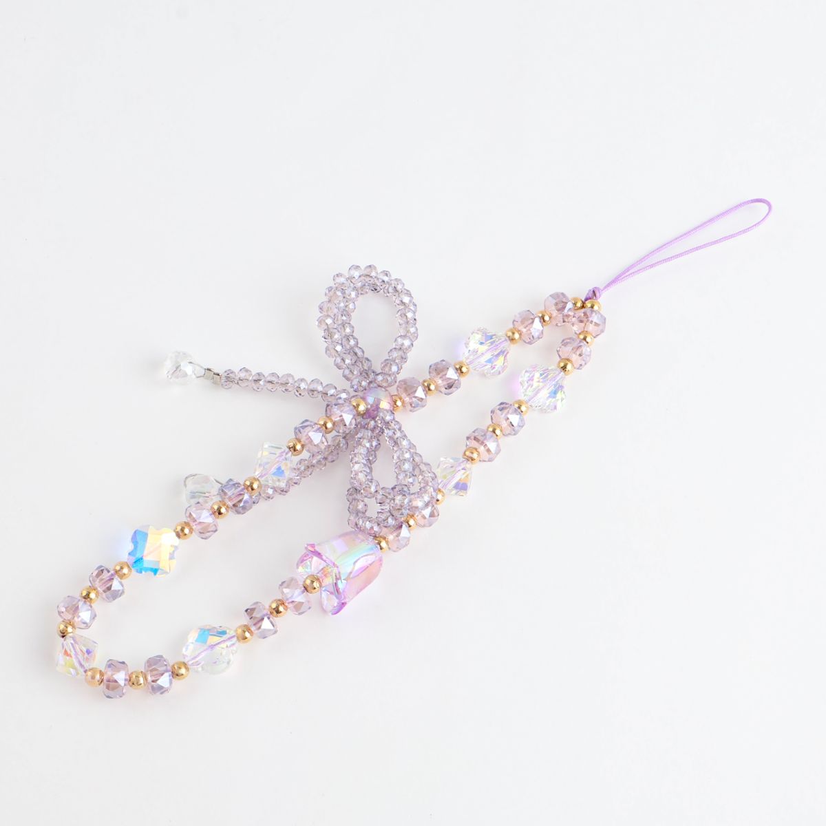 Tulip Shimmer Ribbon Phone Charm/ Bag Charm