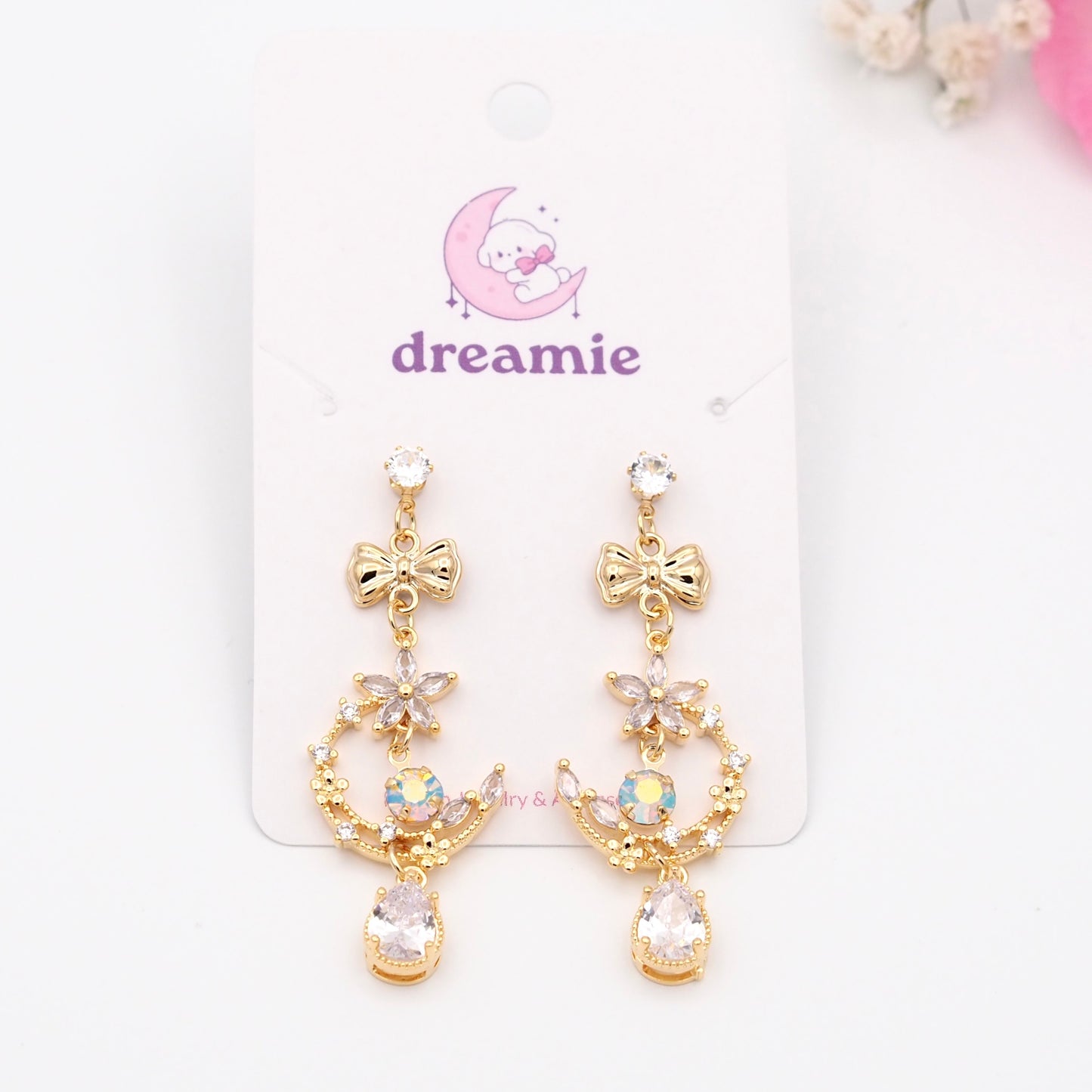 Dream Bow Glow Earrings