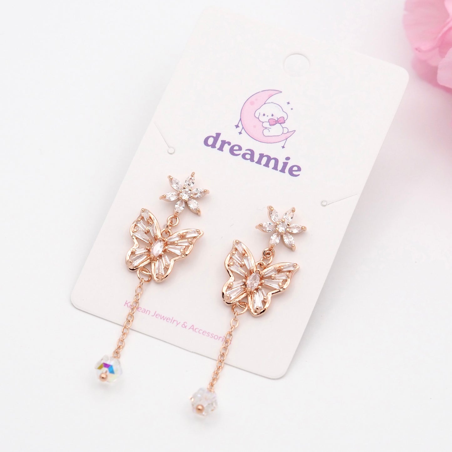 Shimmering Butterfly Earrings