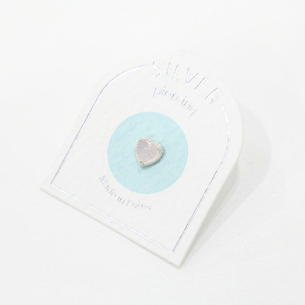 Mini Silver 925 Piercing Rosy Heart