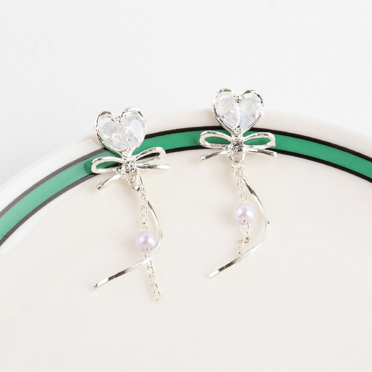 Pearl Love Drop Earrings