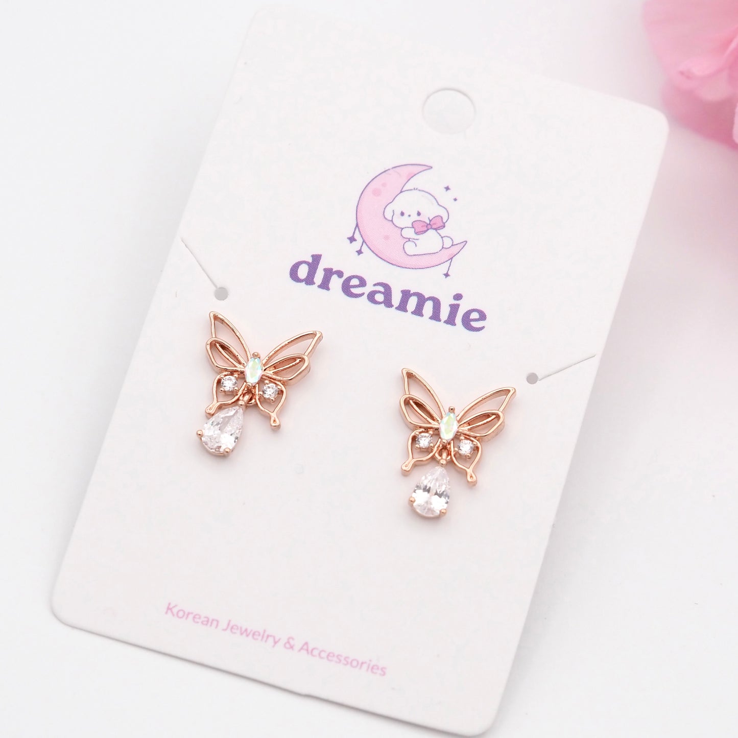 Winged Dewdrop Earrings