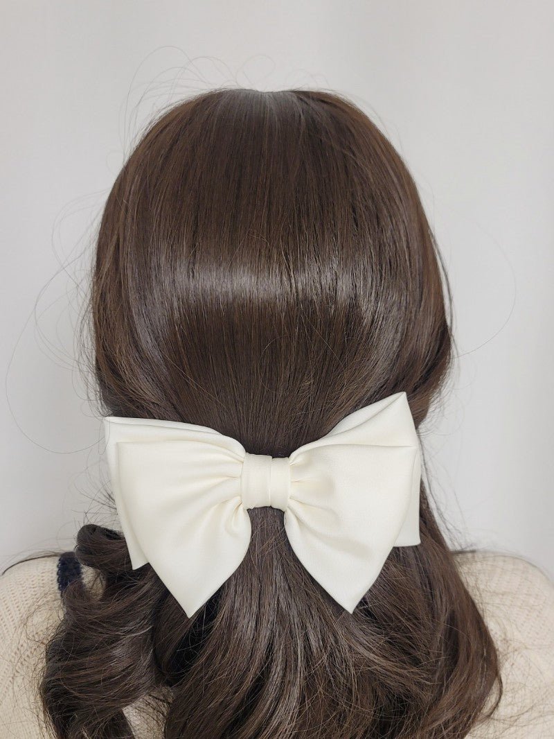 2 - tiered Satin Ribbon Hair Clip - Dreamie - hair clip