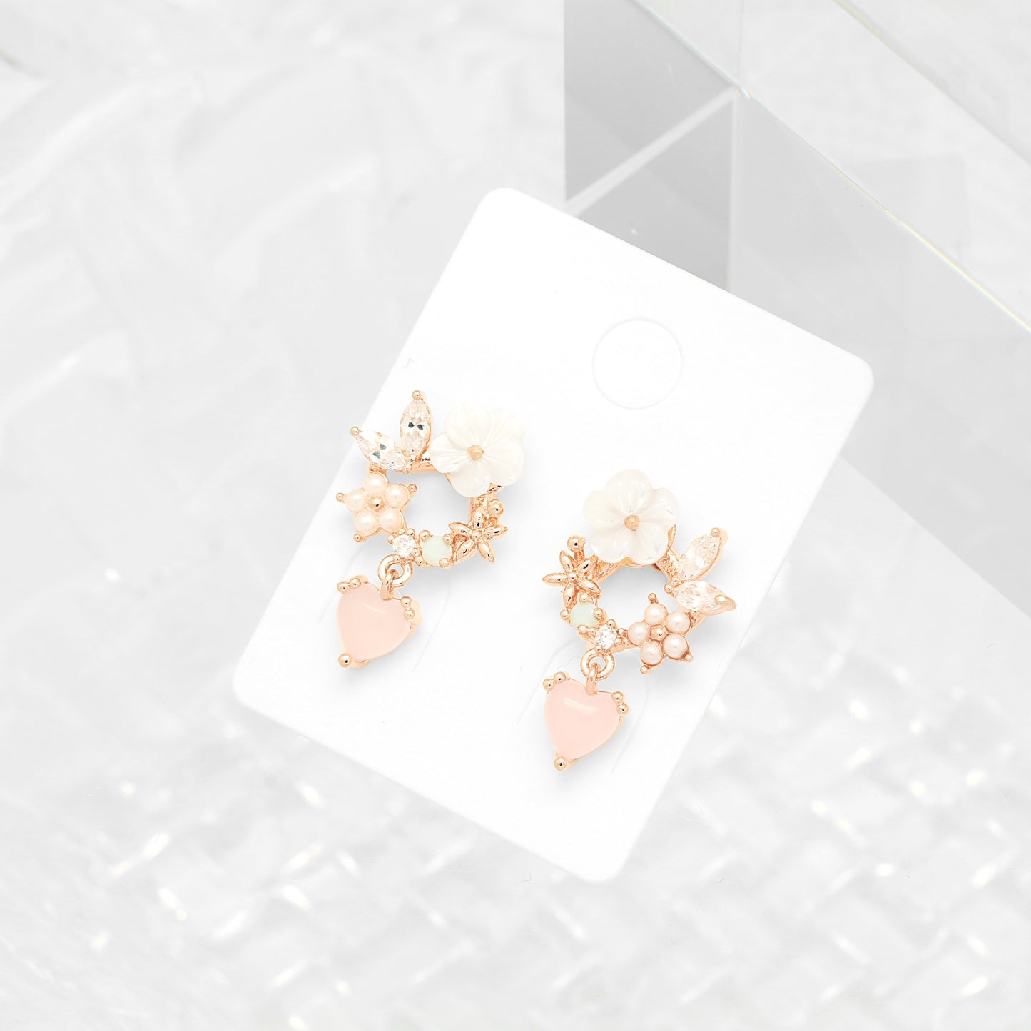 Garden Heart Charms Earrings