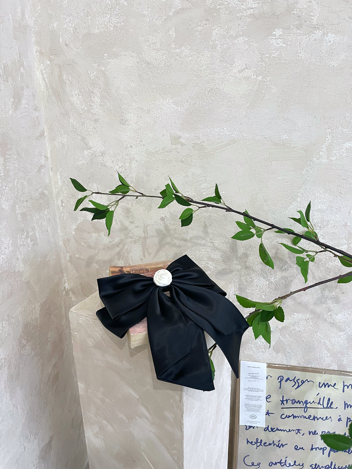 Luxe Bow Charm Hair Clip