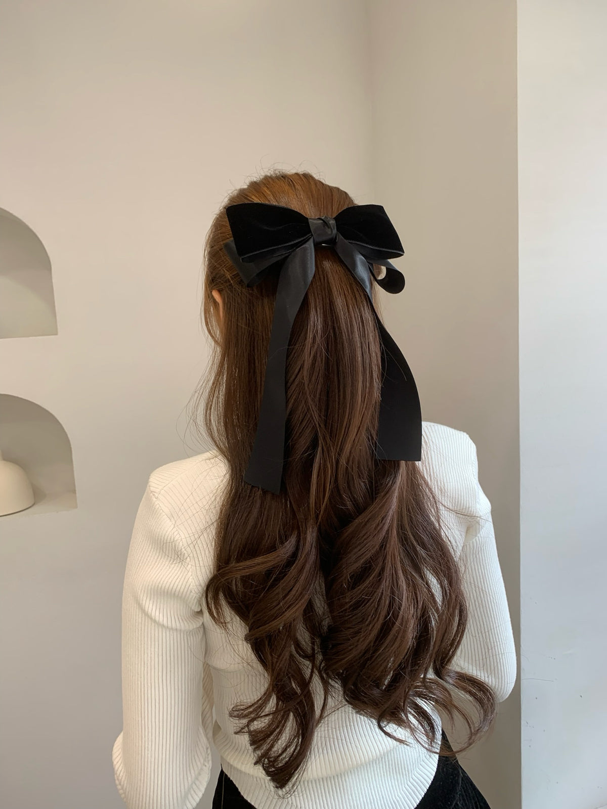 Velvet Ribbon Hair Clip