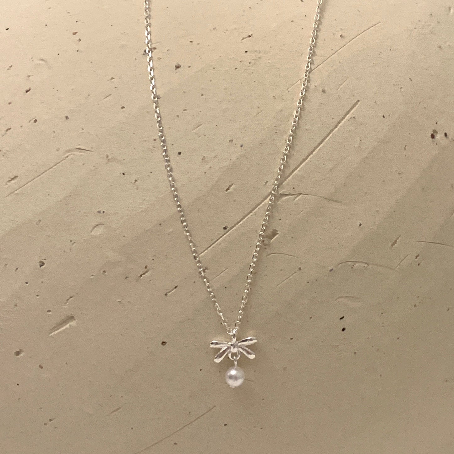 Silver 925 Silken Pearl Grace Necklace