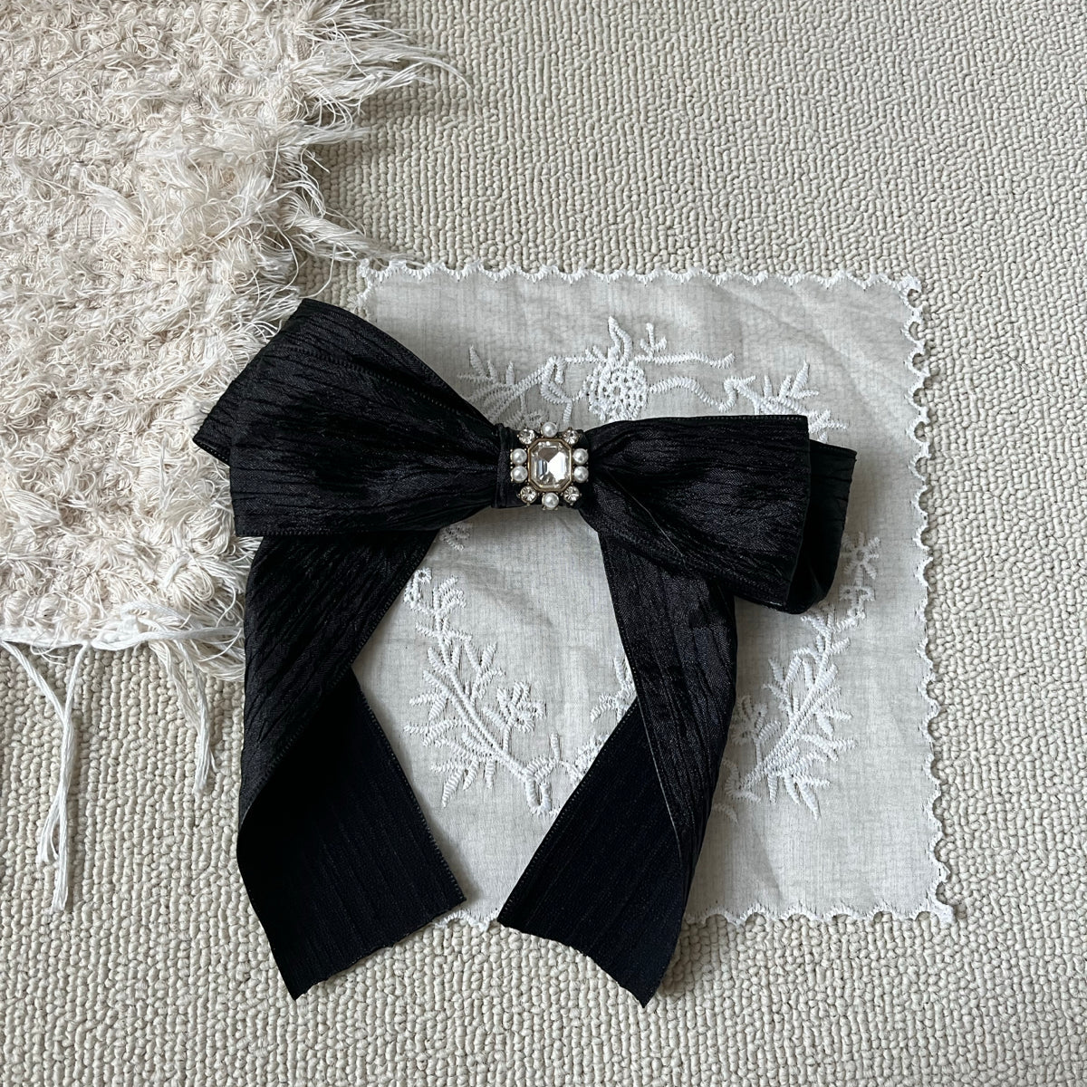 Crinkle Ribbon Hair Clip