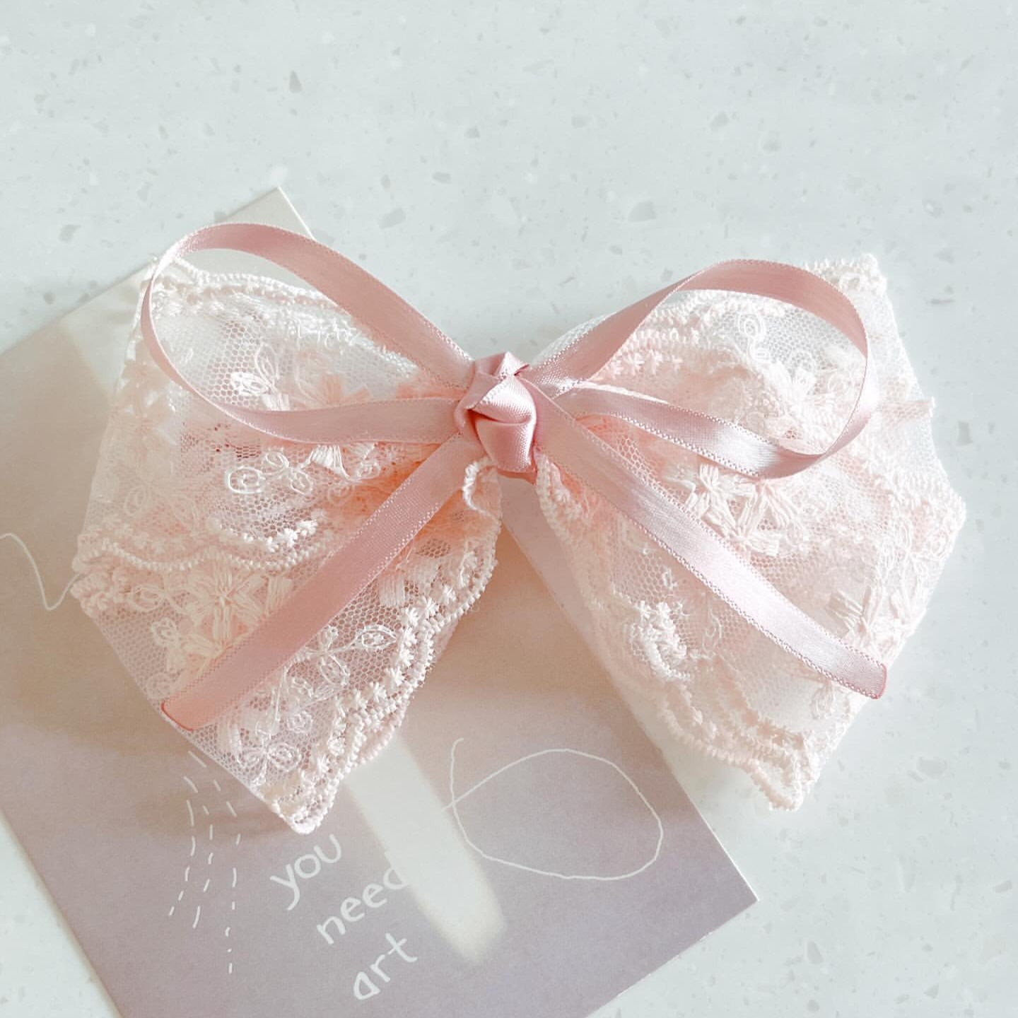 Lace Ribbon Hair Clip