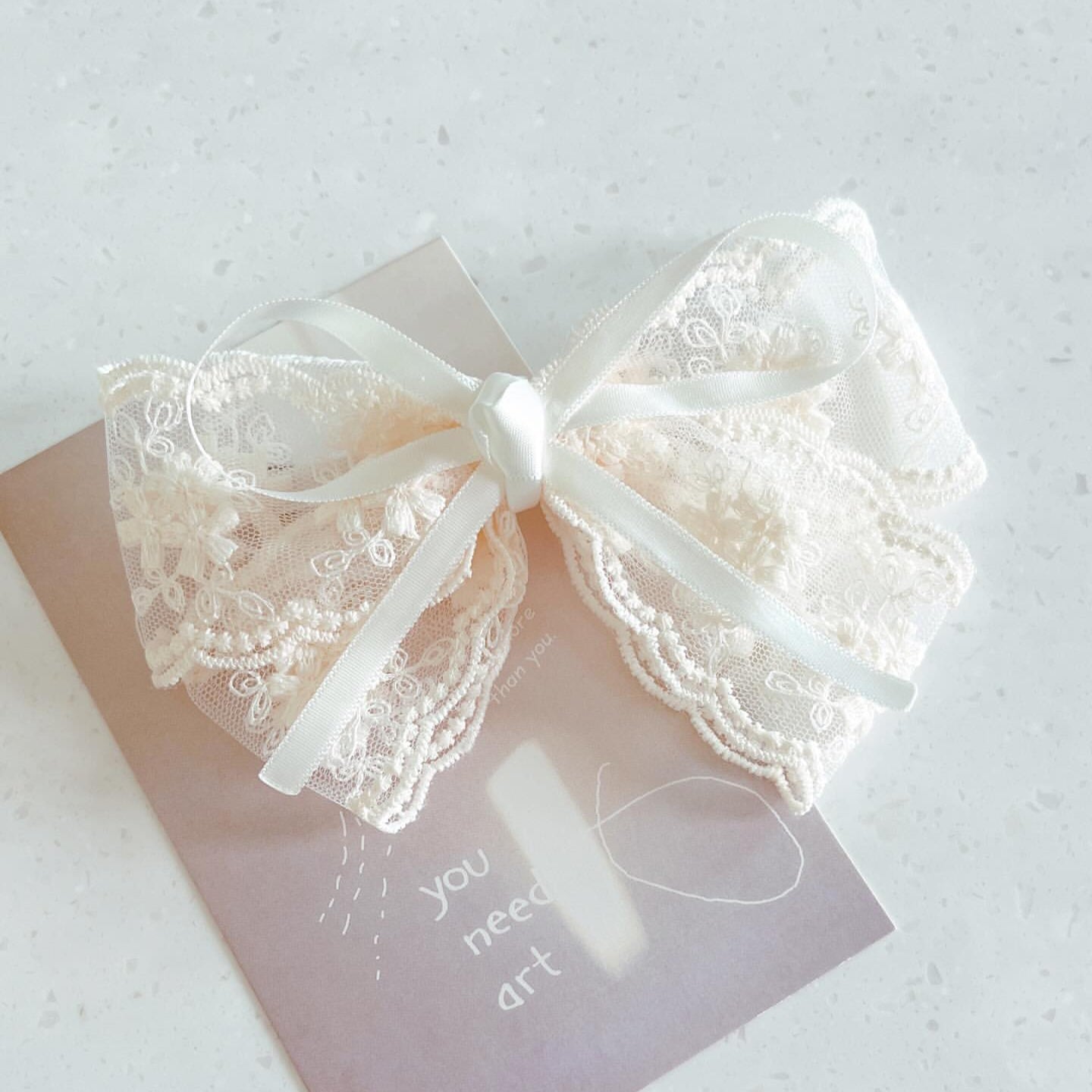 Lace Ribbon Hair Clip