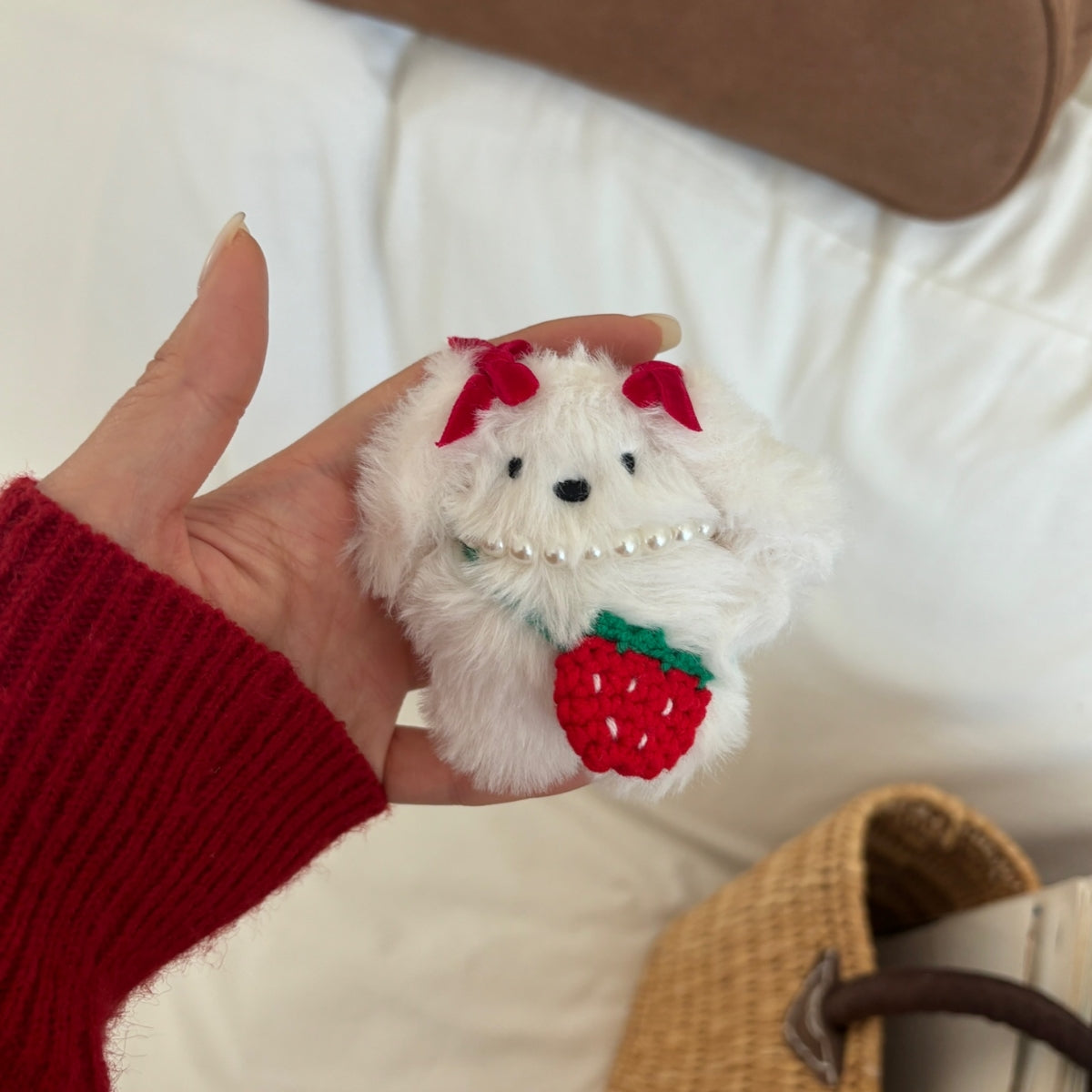 Strawberry Princess Bunny Keyring