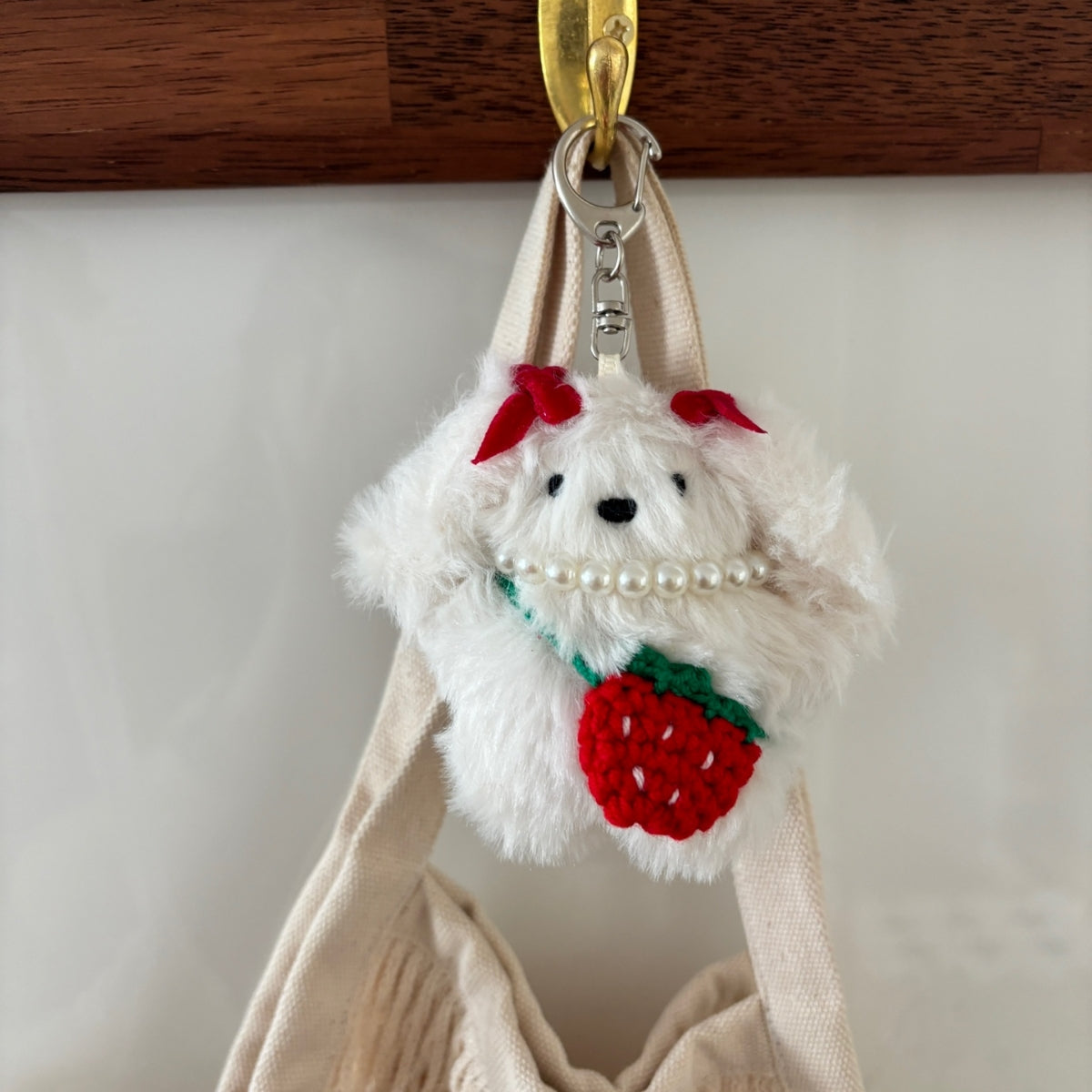 Strawberry Princess Bunny Keyring