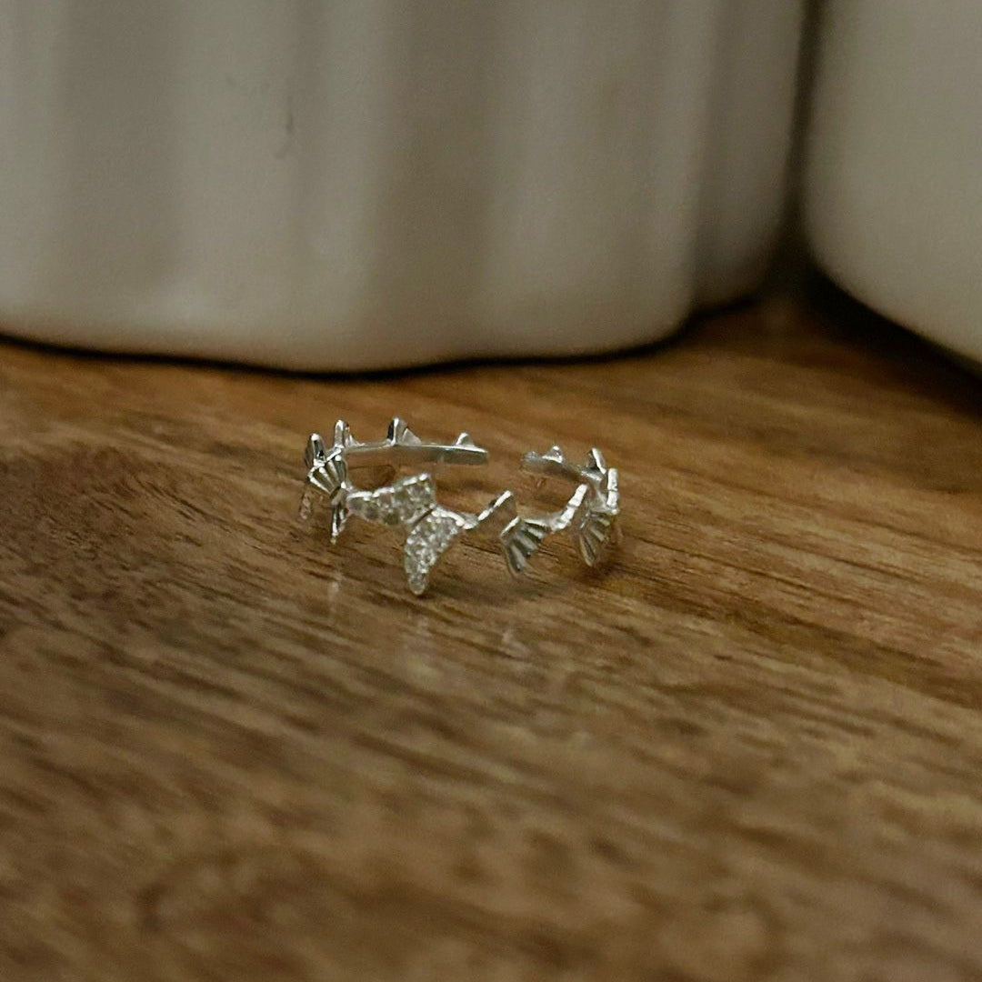 925 Silver Promise Wings Ring