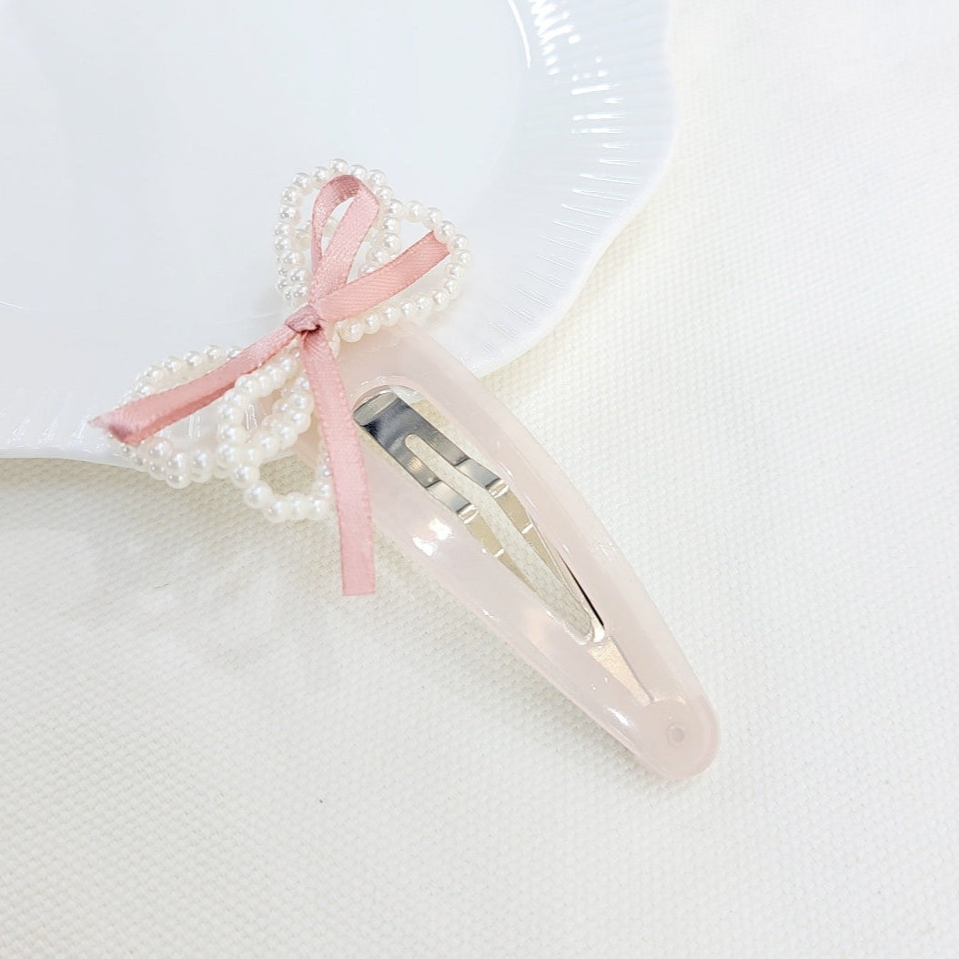 Ribbon Pearl Hairpin