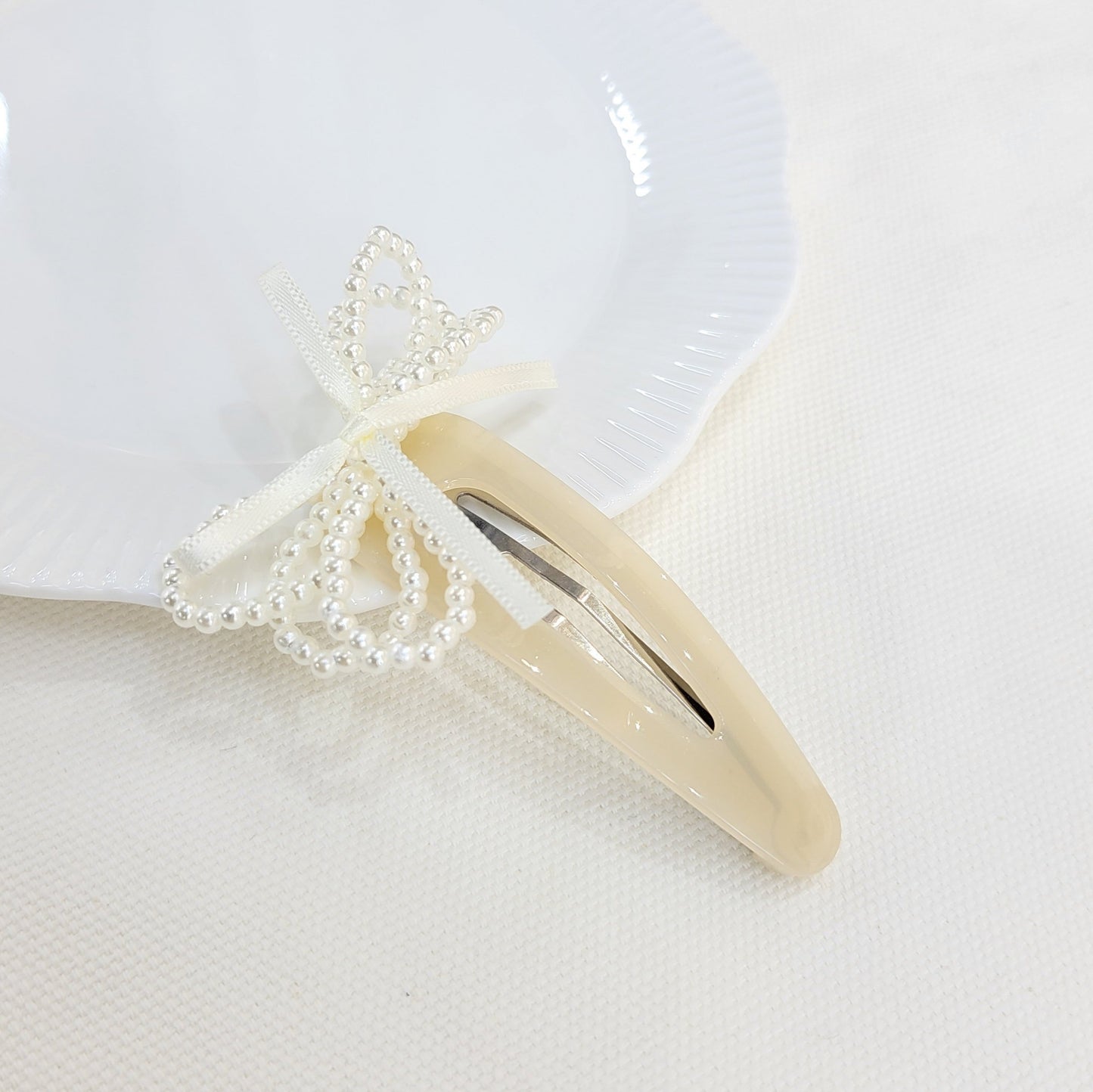 Ribbon Pearl Hairpin