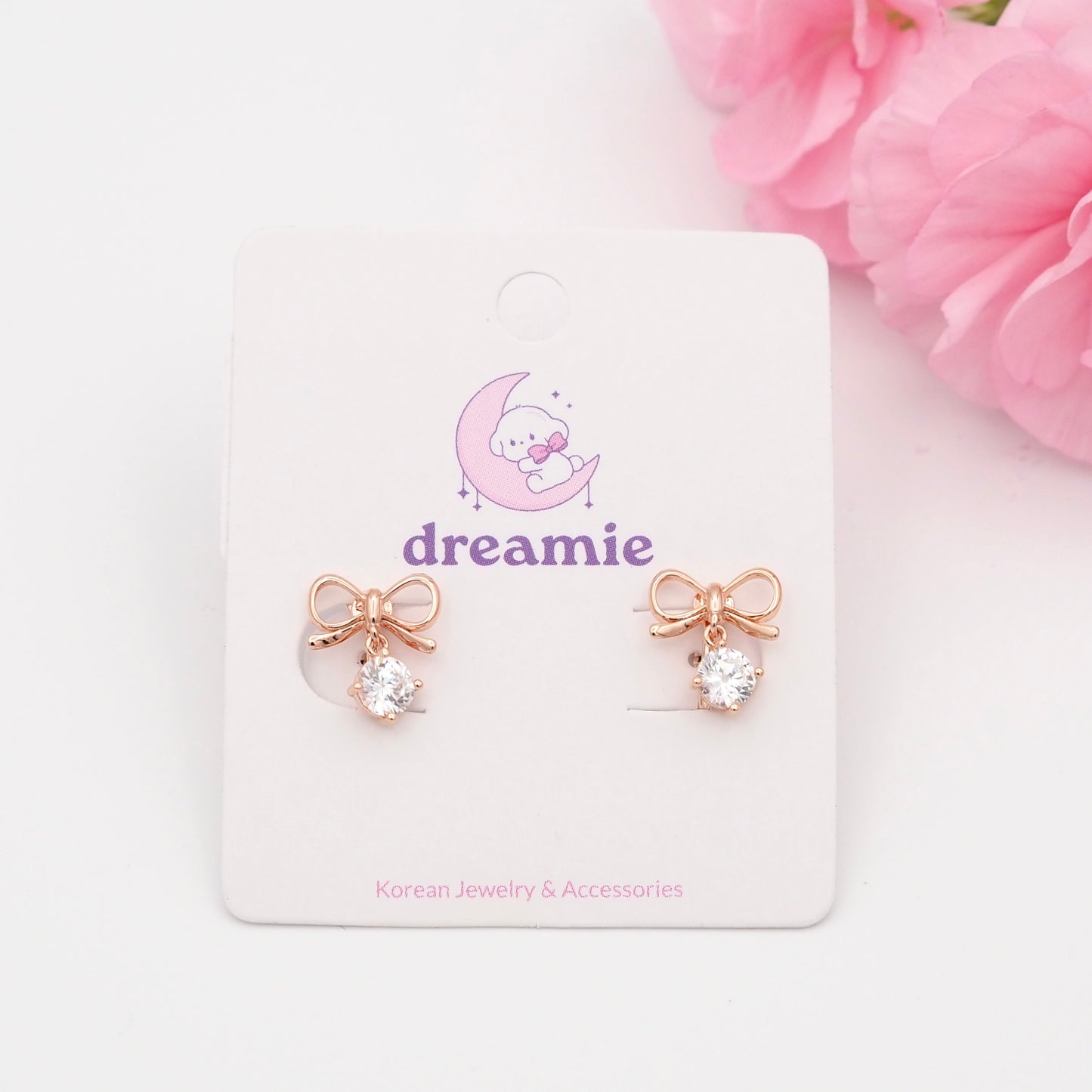Little Bow Drop Clip-on Earrings