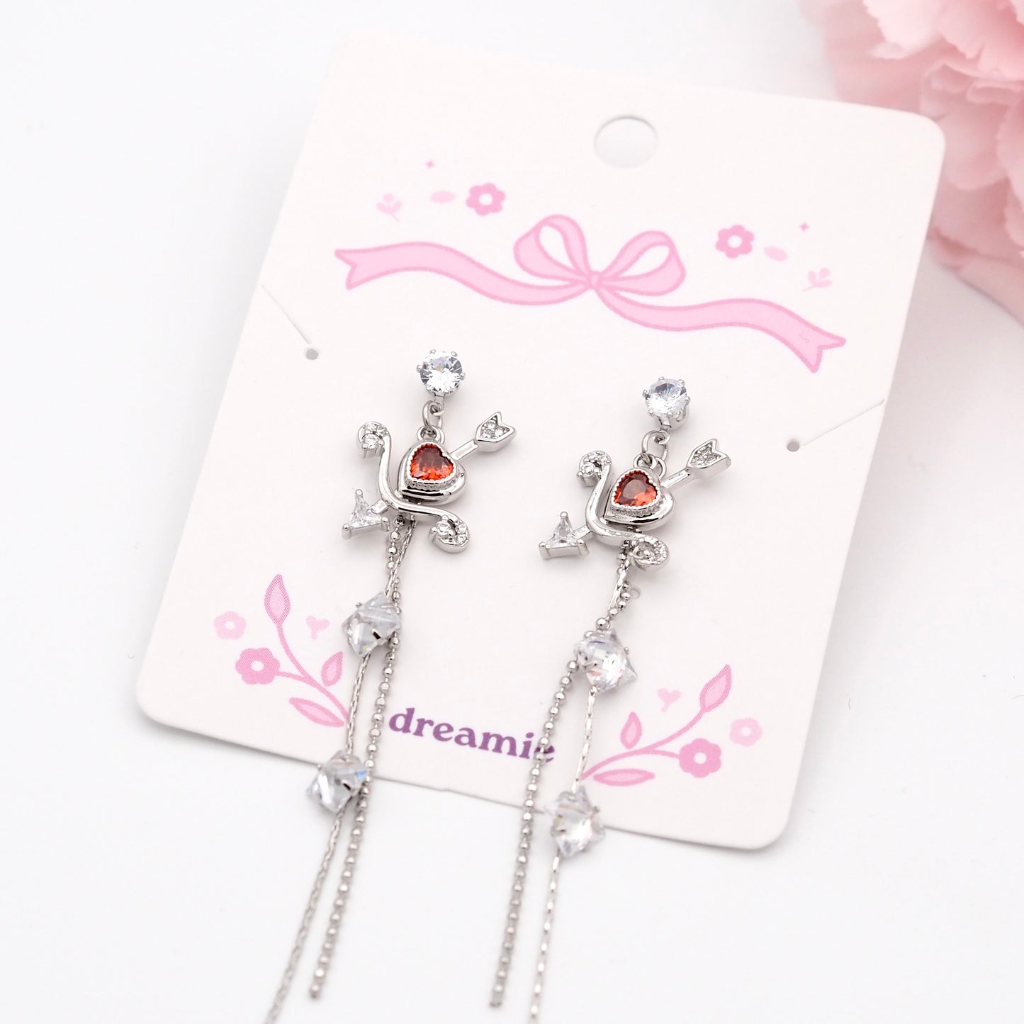 Cupid’s Arrow Drop Earrings