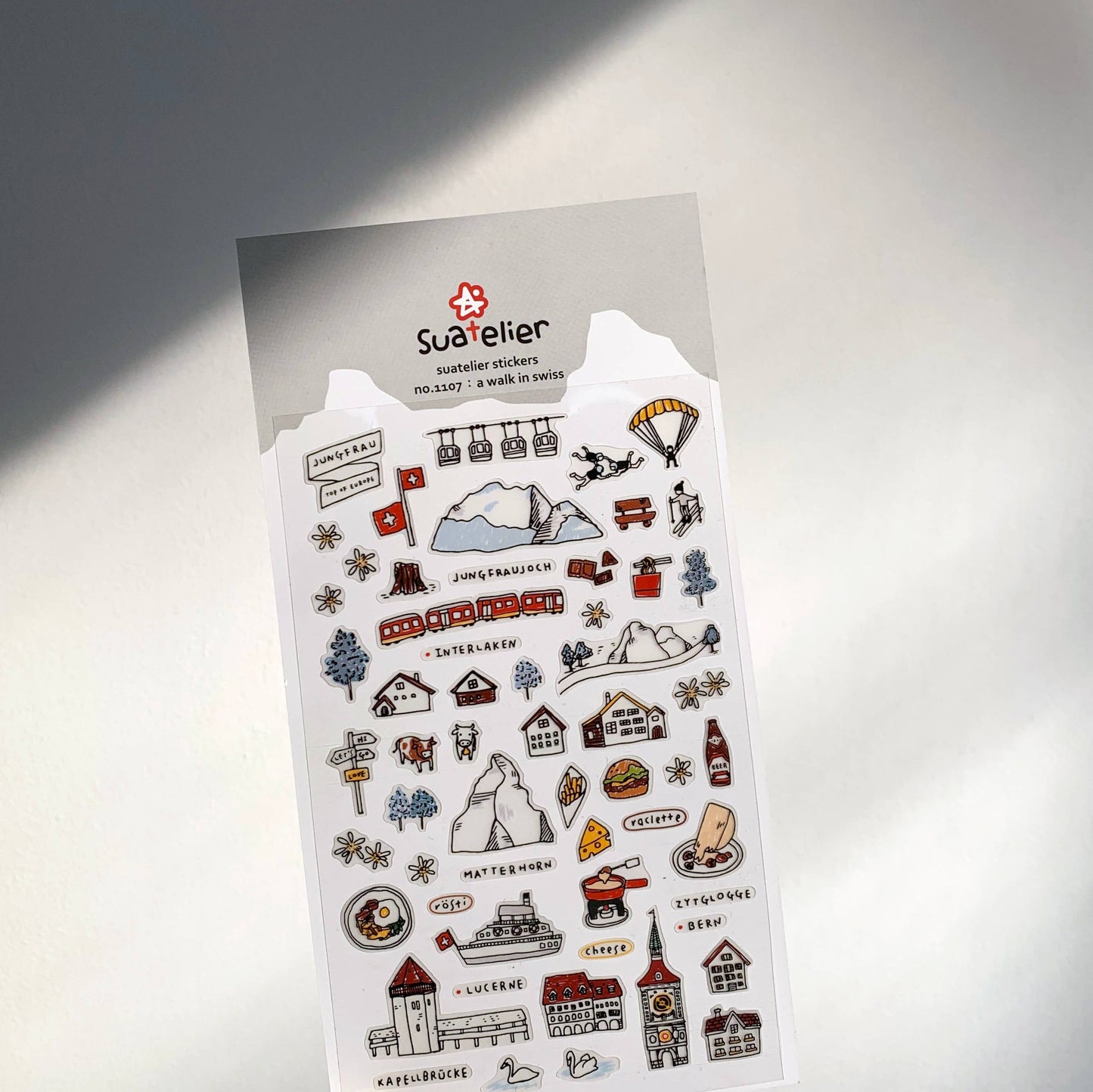 Suatelier stickers - A Walk in Swiss