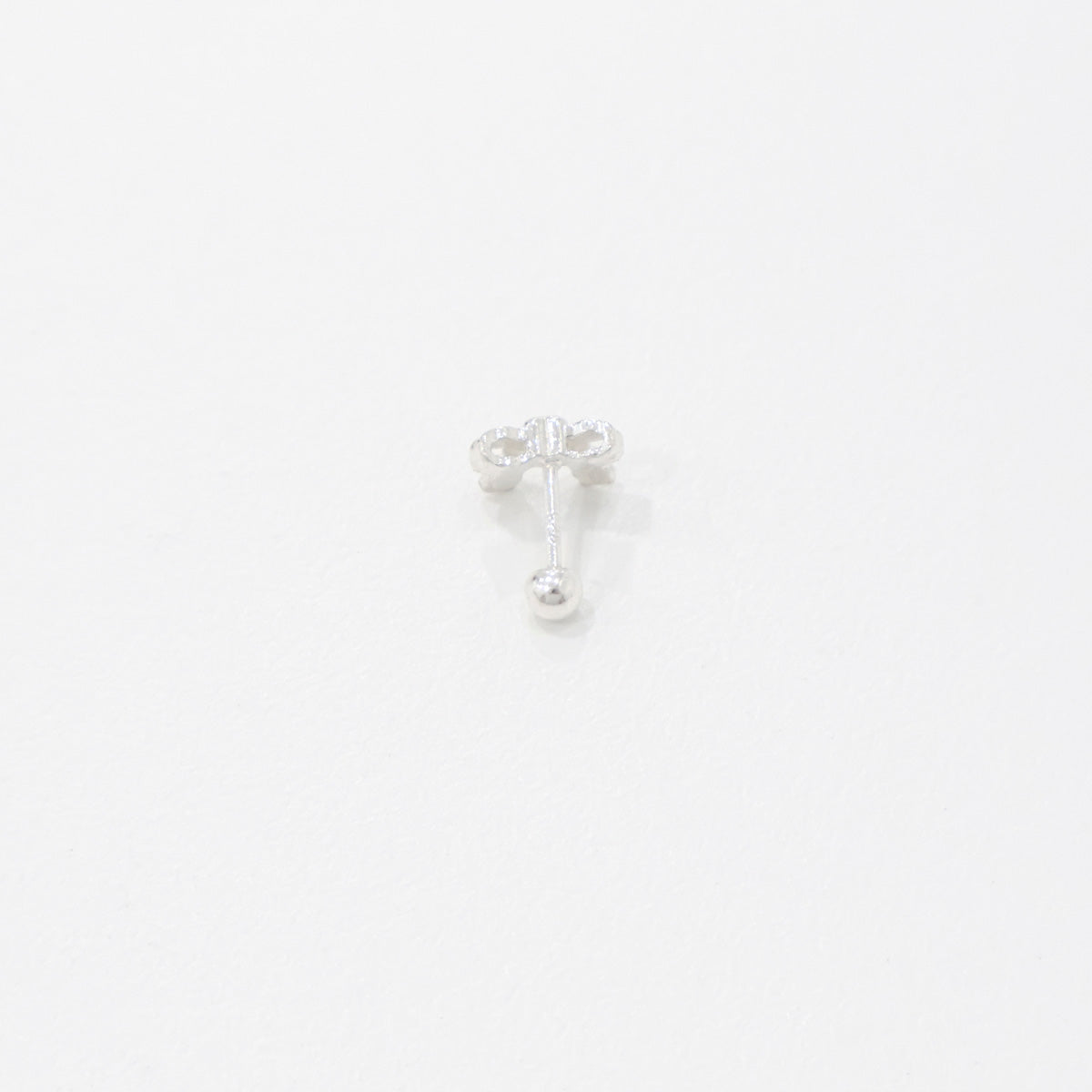 Mini Silver 925 Piercing Midnight Ribbon