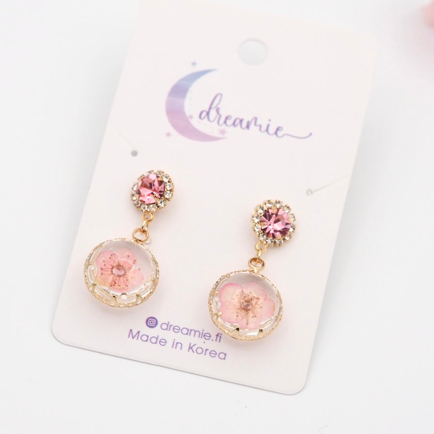 Petals in Glass Earrings