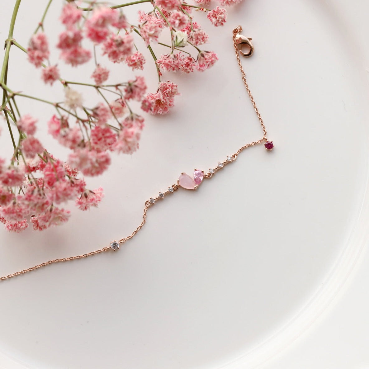Two-tone Heart Bracelet