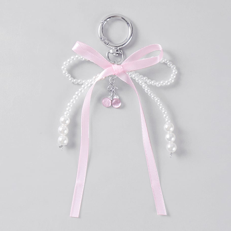 Cherry Ribbon Bag Charm