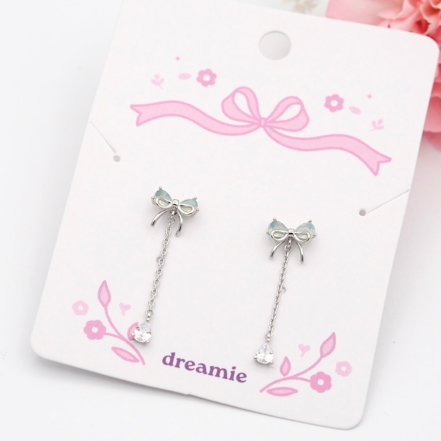 Petite Crystal Bow Earrings