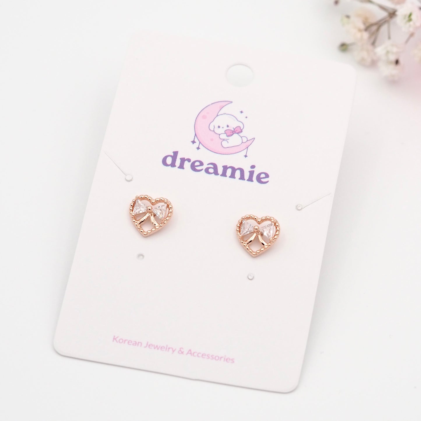 Sweetheart Ribbon Earrings