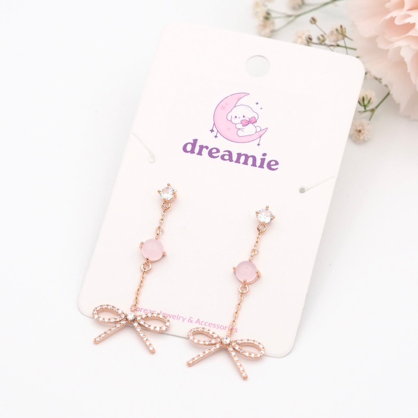 Soft Spark Ribbon Earrings