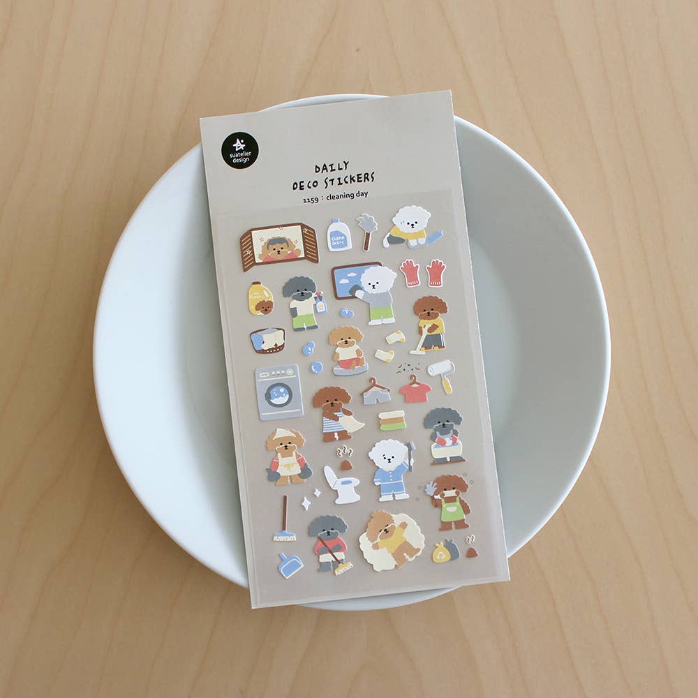 Suatelier stickers - Cleaning Day