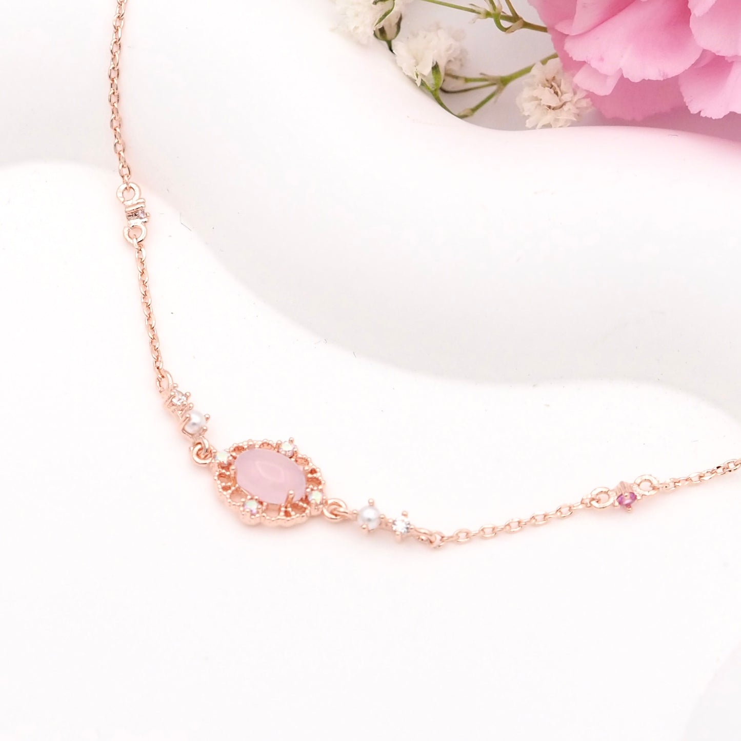 Rosy Princess Cubic Bracelet