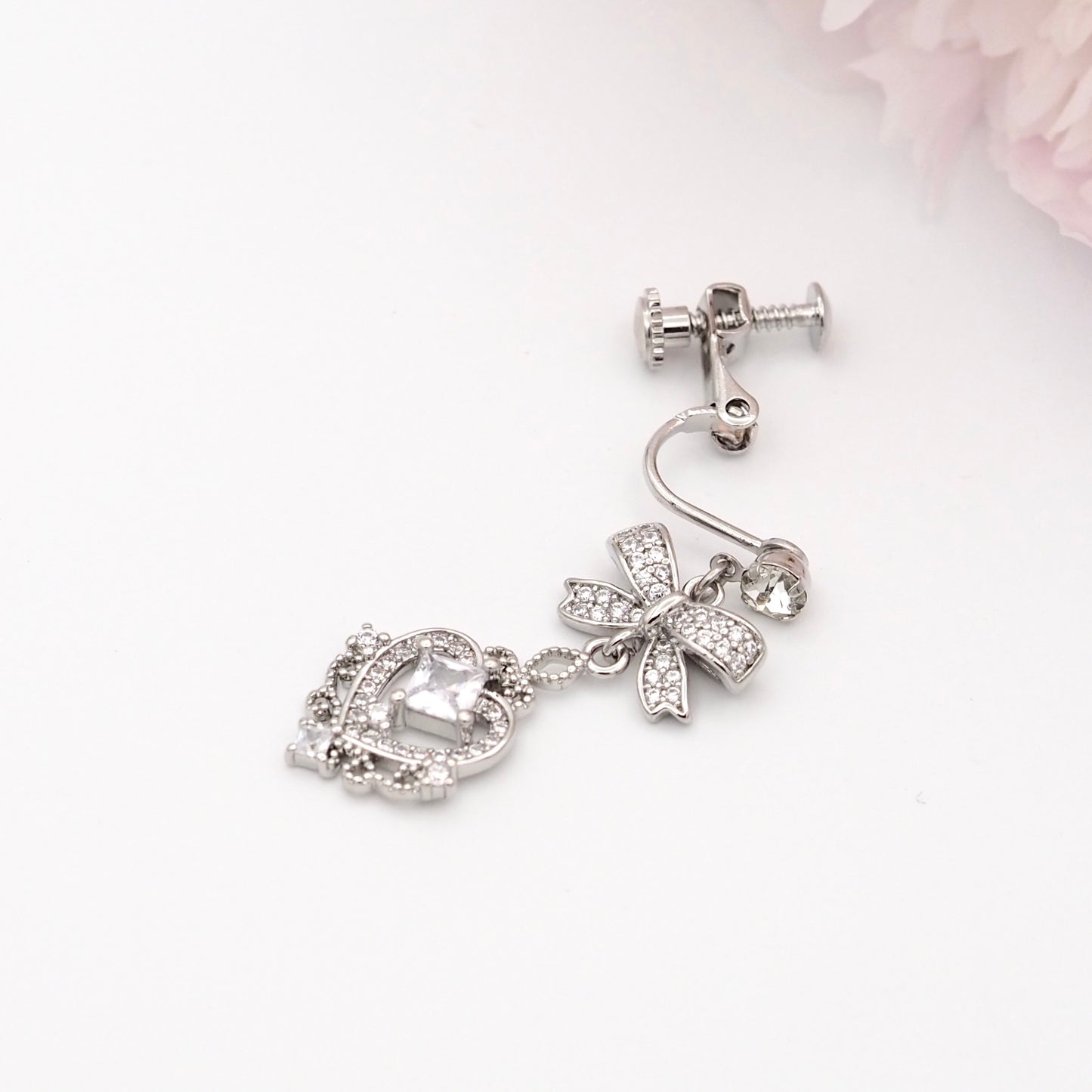 Cinderella Sparkle Earrings - Clip-on