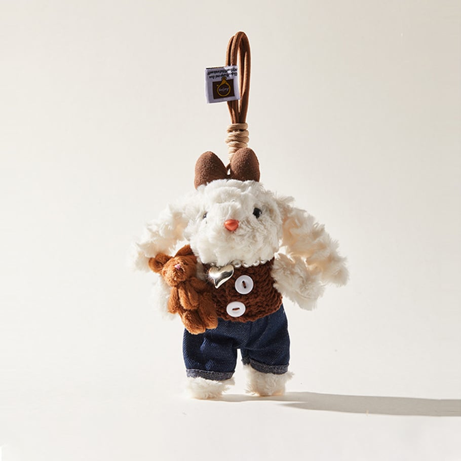 Brownie Bunny Bag Charm