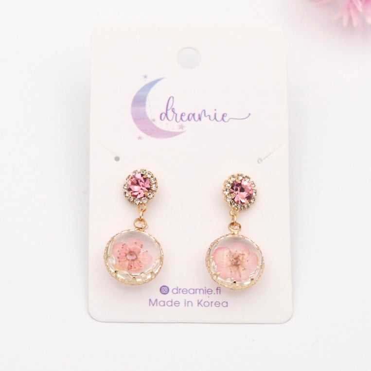 Petals in Glass Earrings