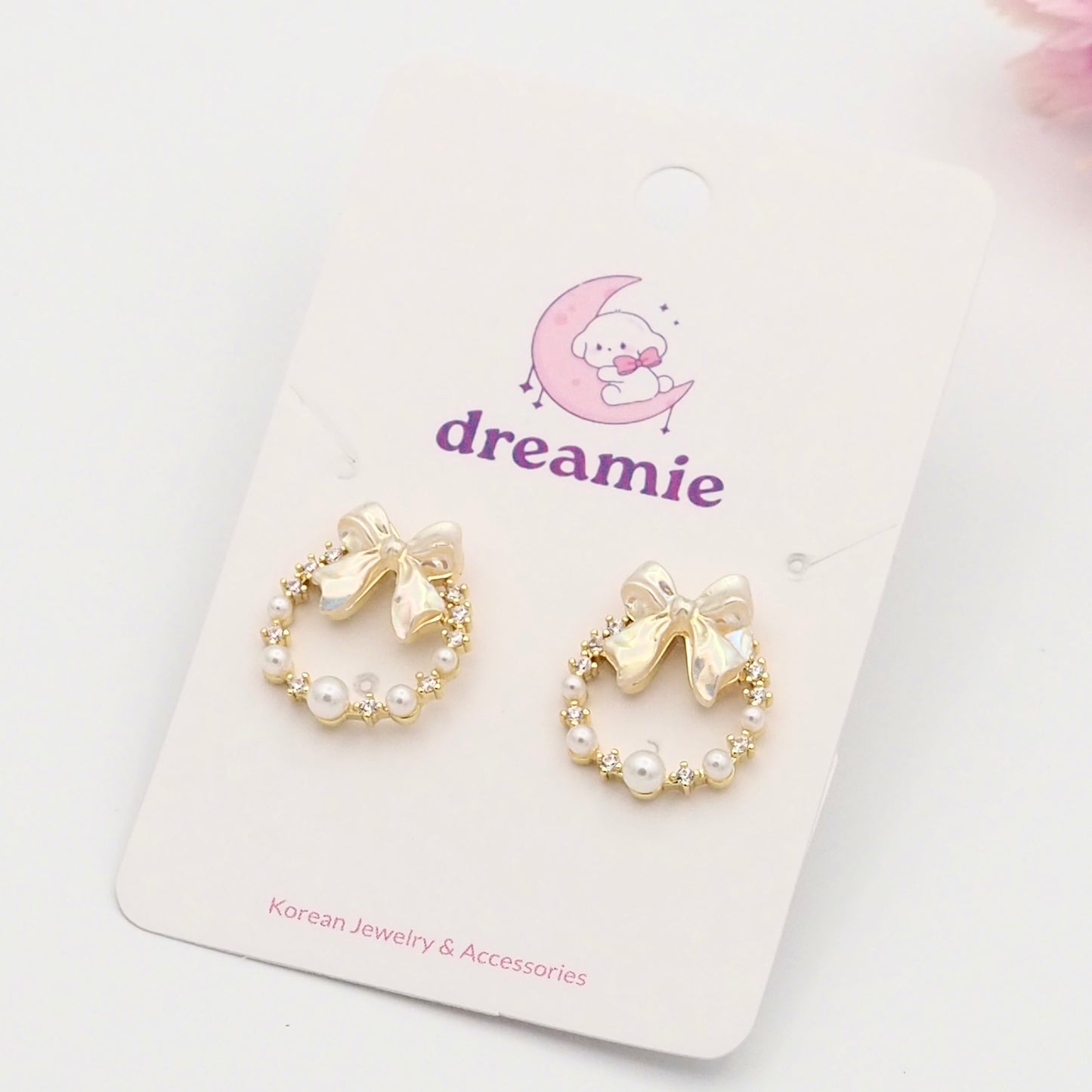 Pearl Ribbon Delight Earrings