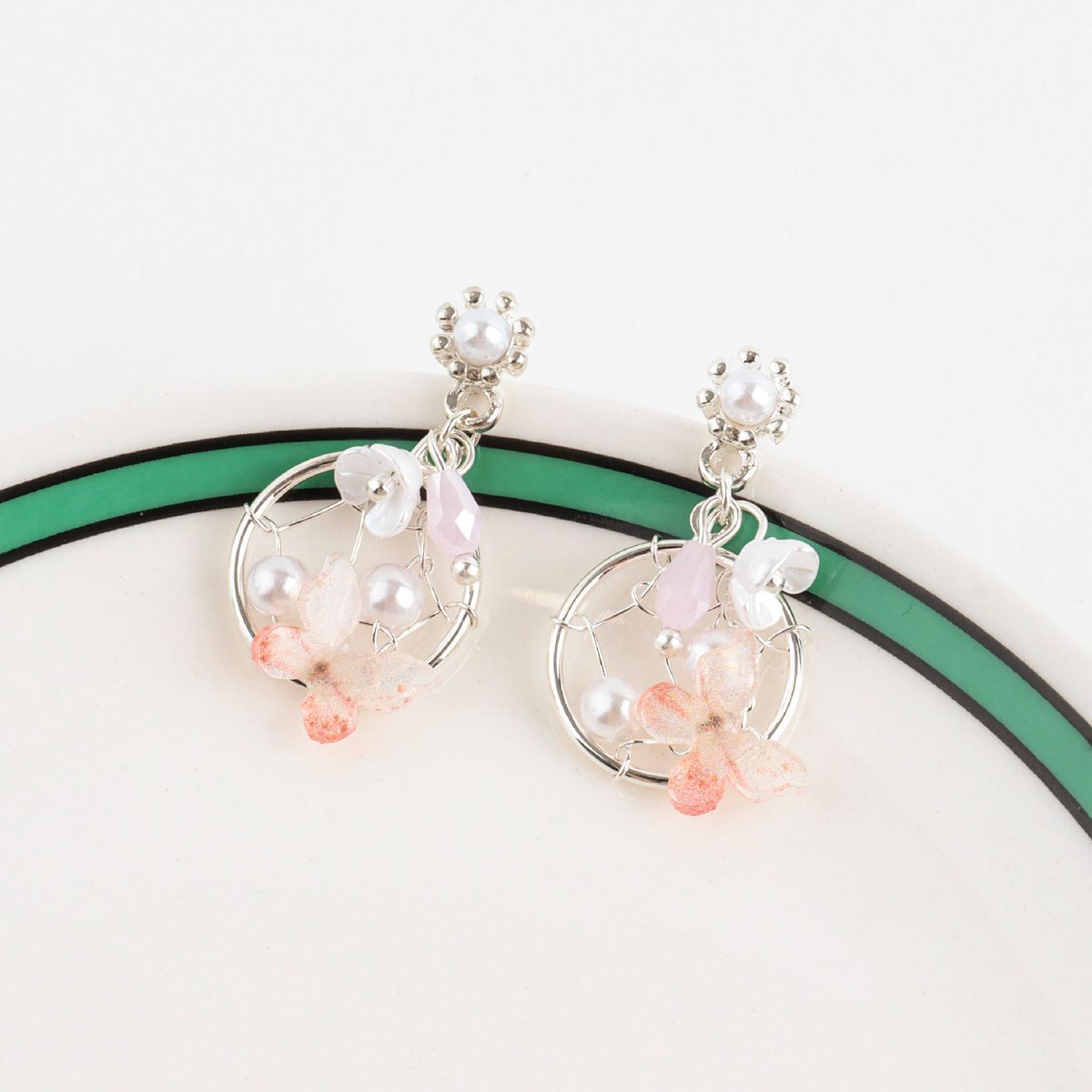 Coral Winged Beauty Earrings