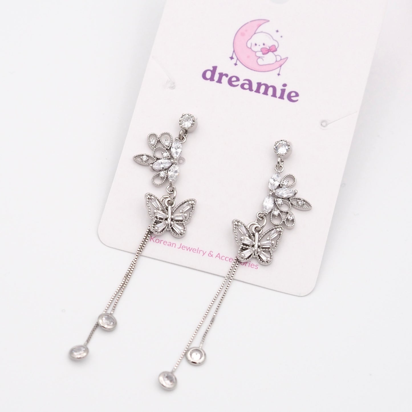 Crystal Wing Earrings