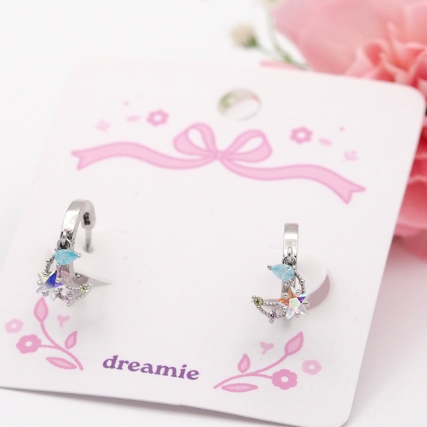 Little Moon Earrings - silver
