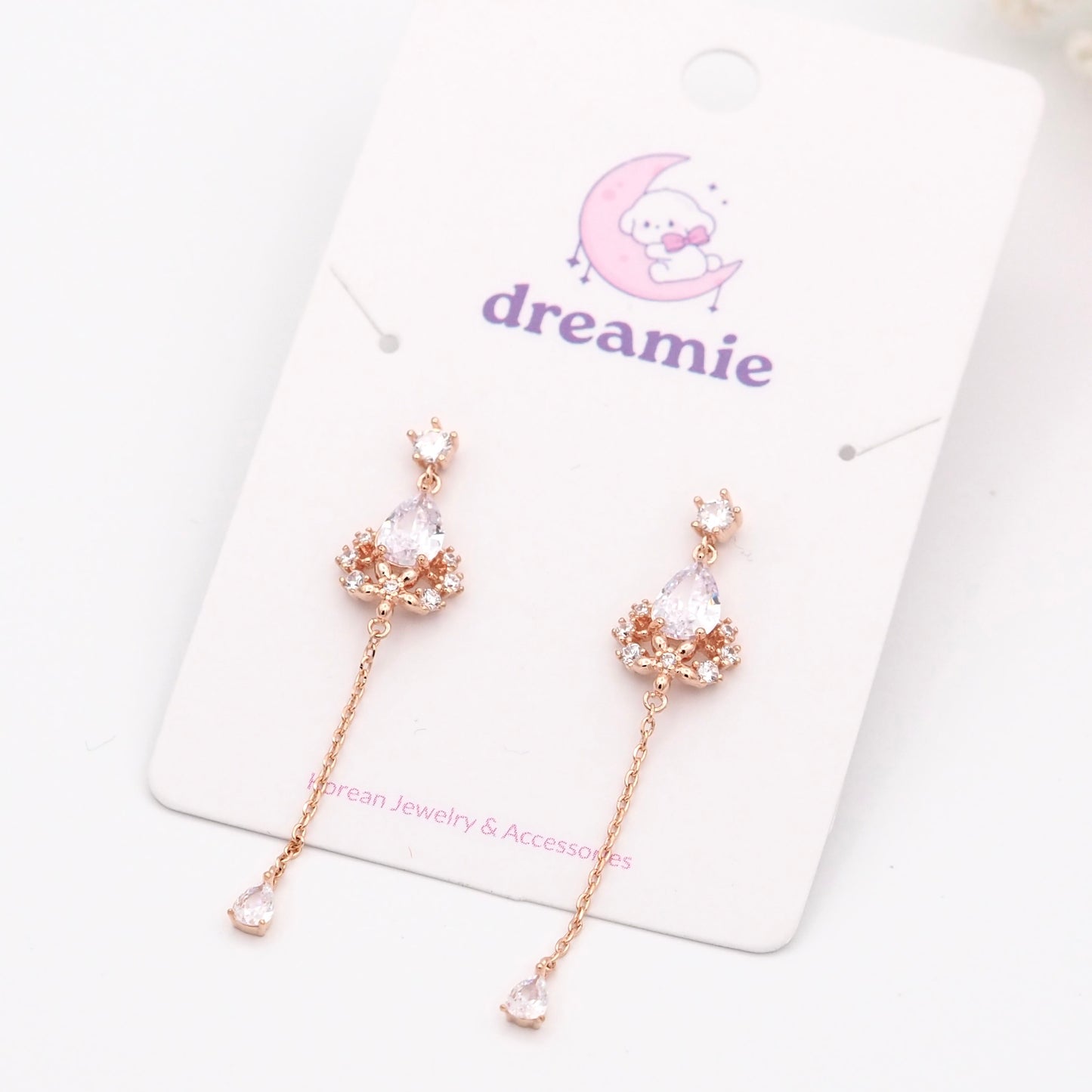 Cubic Drop Earrings