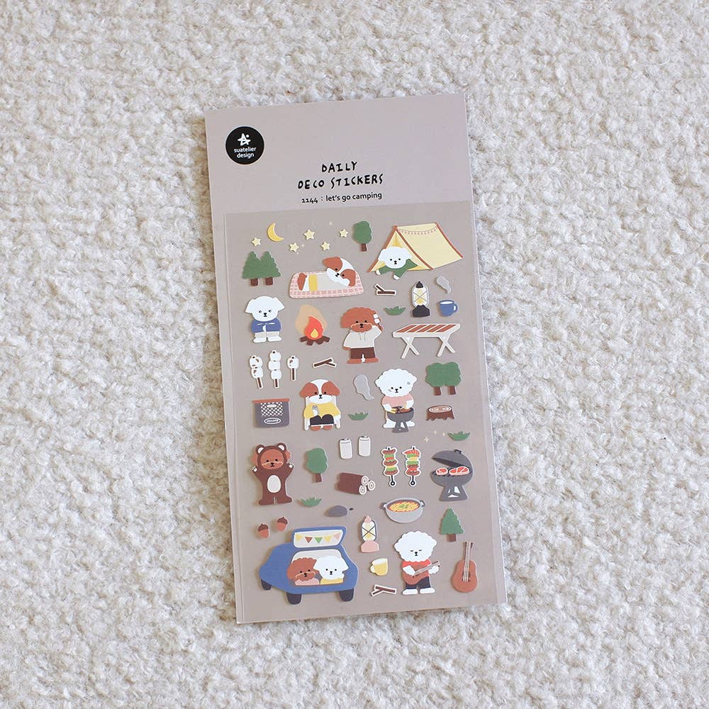 Suatelier stickers - Let's Go Camping