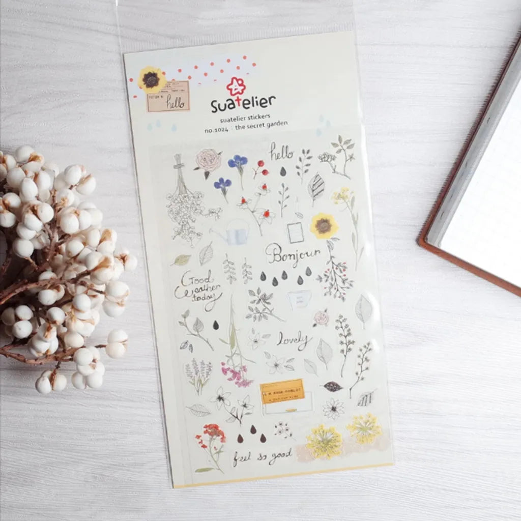 Suatelier stickers - The secret garden
