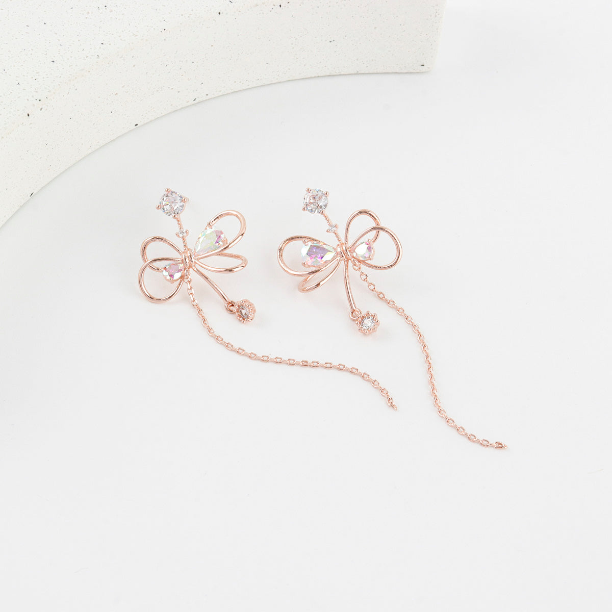 Ribbon Drops Earrings