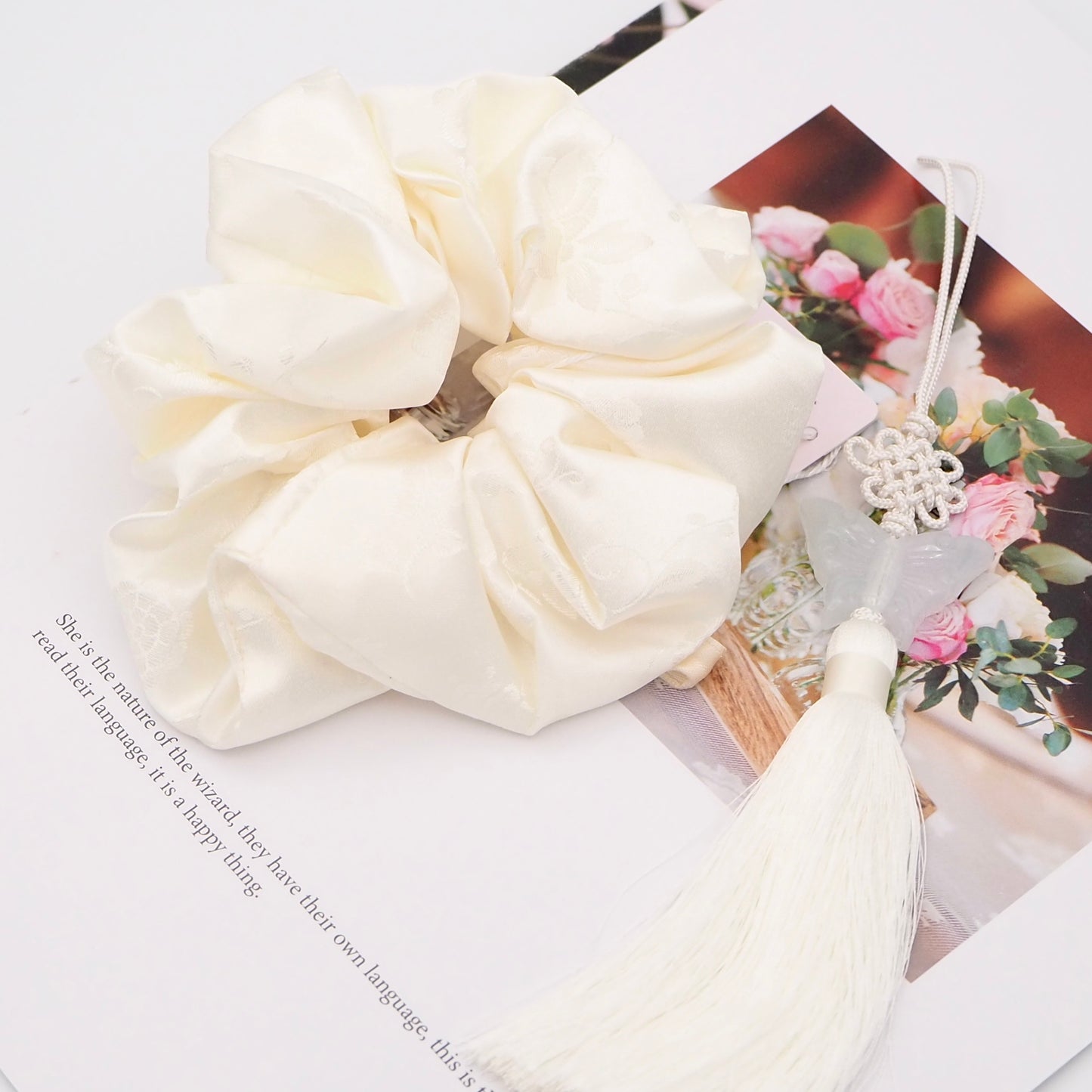 Hanbok Scrunchie with Norigae