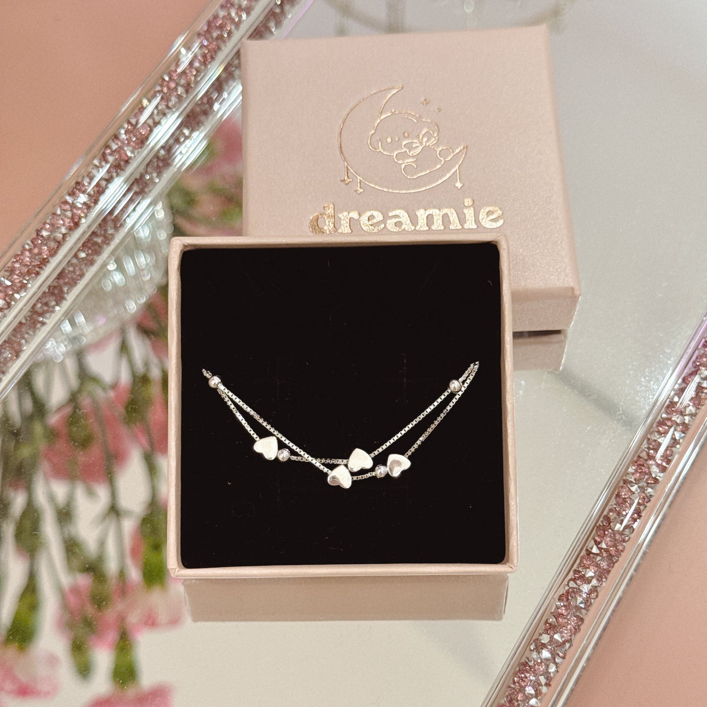 925 Silver Cherished Duo Bracelet